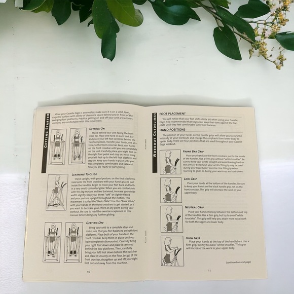 GazelleEdge Owner’s Manual, DVD, and Exercise & Nutrition Guide - Brand New! - Picture 6 of 8